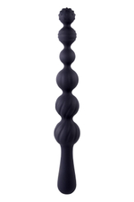 Черная анальная цепочка Beads Hunter - 22,9 см. (Цвет: черный)