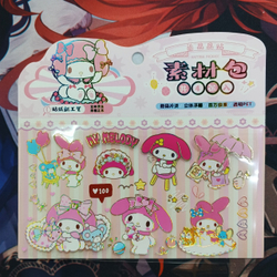 Прозрачные стикеры "Sanrio / Санрио"