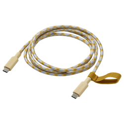 IKEA RUNDHULT  (ИКЕА РУНДХУЛТ)  -  Кабель USB-C/USB-C - бежевый/синий 1.5 м/100 Вт