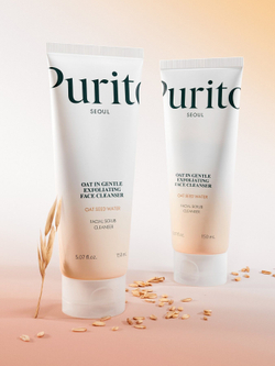 Мягкая отшелушивающая пенка для умывания Purito OAT in Gentle Exfolianting Face Cleanser с овсом 150 мл