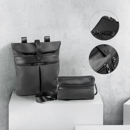ROVER BACKPACK. Рюкзак из микрофибры и PU
