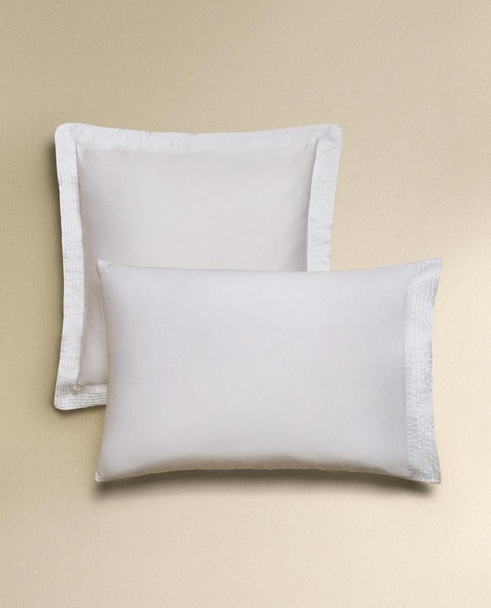 ZARA HOME (400 НИТЕЙ) НАВОЛОЧКА ИЗ ПЛОТНОГО САТИНА, БЕЛЫЙ