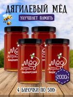 Мёд натуральный дягилевый набор (4 банки по 500 г), 2000 г