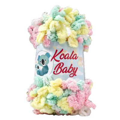 Пряжа HiMALAYA KOALA BABY COLORS 180 гр. 16,7 м цвет 201 состав: 100% Полиэстер