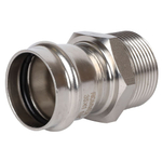 ROMMER Переходник с НР 35x1 1/4" из нержавеющей стали прессовой