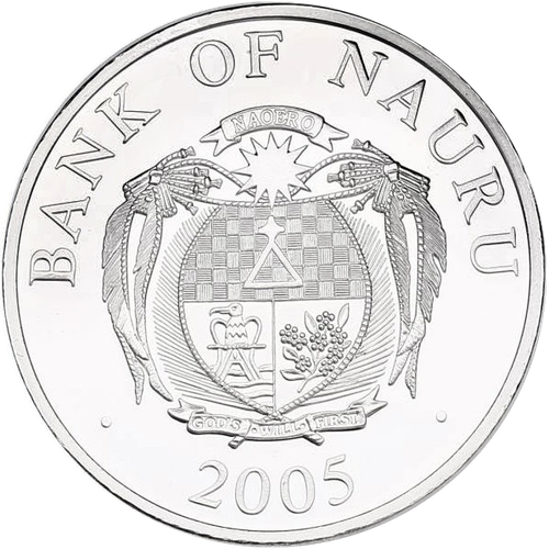10 долларов 2005 год. Науру. Собор святого Стефана Австрия 3D Серебро