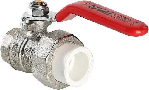 Кран шаровый с переходом на пп трубу 32мм x 1"в Valtec VTp.742.0.03206