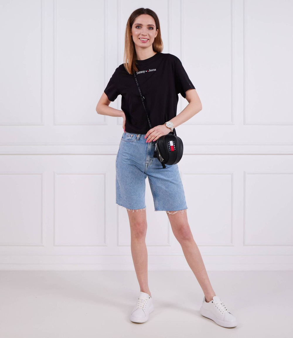 Футболка SERIF LINEAR Tommy Jeans - черный(DW0DW15049)