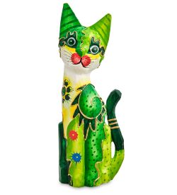 99-226 Фигурка «Кошка» н-р из двух 30, 20 см (албезия, о.Бали)