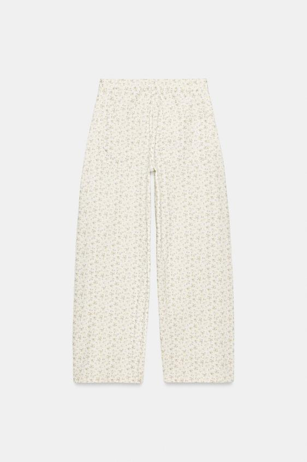 ZARA ДЖИНСЫ TRF BAGGY С ЦВЕТОЧНЫМ ПРИНТОМ, С ПРИНТОМ
