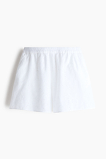 Хлопковые шорты с вышивкой — Белый - H&M
