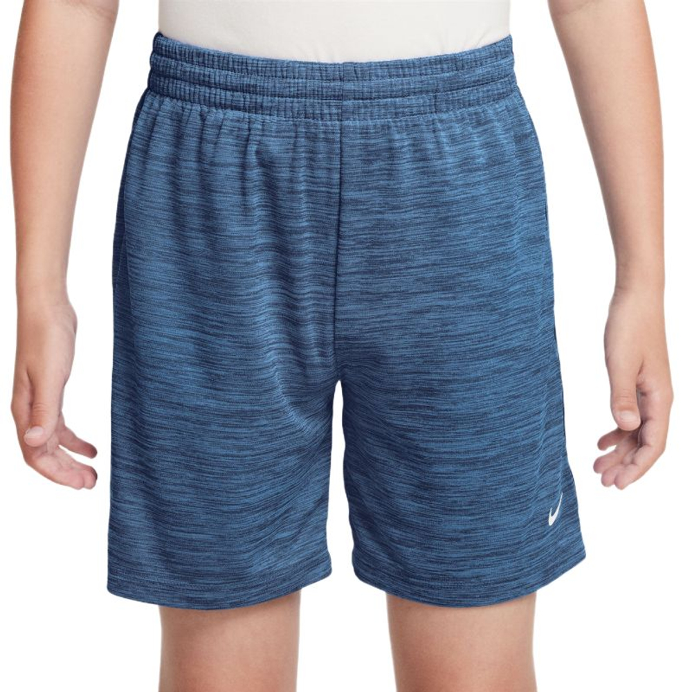 Детские теннисные шорты Nike Kids Dri-FIT Multi Big Training - midnight navy/football blue/white