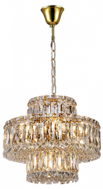 Подвесная люстра Newport 8450 8458+3/C gold