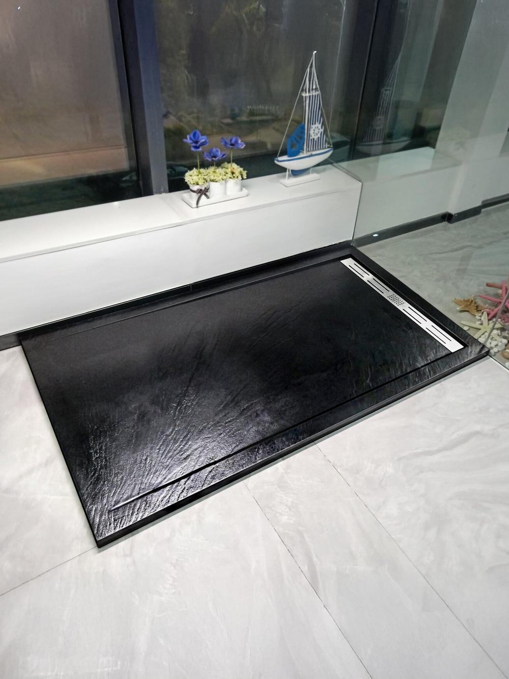 Душевой поддон WeltWasser  WW TR WW TRS 12090 STONE-BL 10000004382 Форма прямоугольная