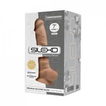 Реалистичный фаллоимитатор SilexD Model 1 (17,6*3,5) с двойной плотностью, темно-бежевый