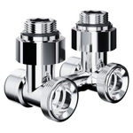 Узел нижнего подключения Royal Thermo Design угловой 1/2quot;х3/4quot; EK (хром)