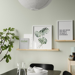 IKEA NORDHÄGG  (ИКЕА НОРДХЭГГ)  -  Полка для фотографий - сосна 45 см