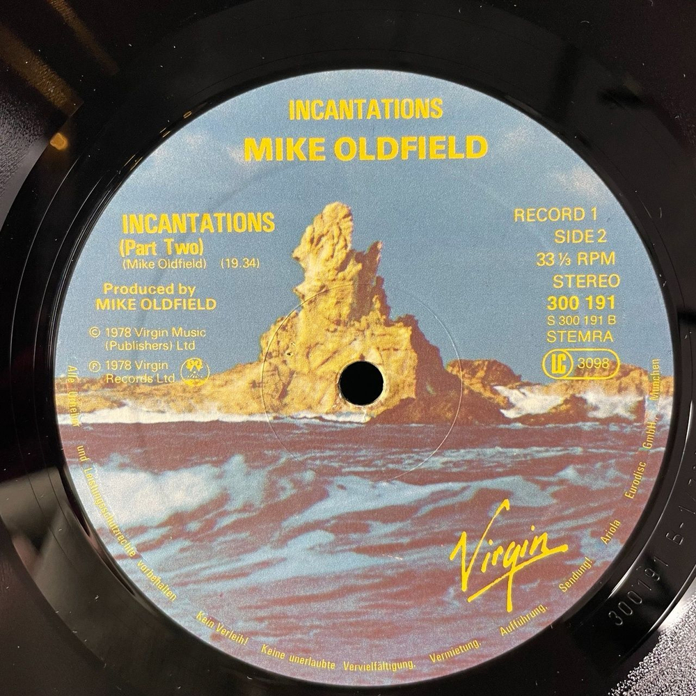 Винтажная виниловая пластинка LP Mike Oldfield Incantations (Germany 1978)