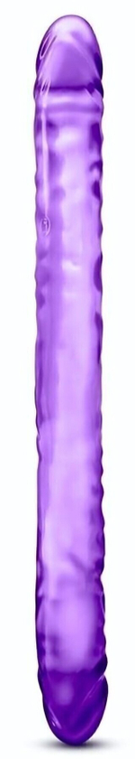 Фиолетовый двусторонний фаллоимитатор 18 inch Double Dildo - 45 см. (Цвет: фиолетовый)