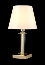 Настольная лампа Crystal Lux NICOLAS LG1 GOLD/WHITE