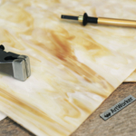 Желтое непрозрачное витражное стекло 4мм Wanda Stained GC03-61MA ArtWorker