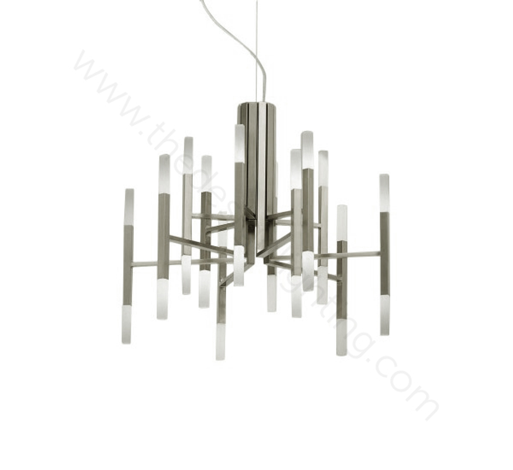 Pendant design lamp  THE LIGHT by Alma 24 lampshades (Nickel)