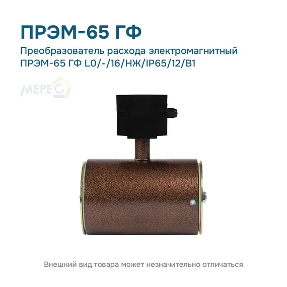 Преобразователь расхода электромагнитный ПРЭМ-65 ГФ L0/-/16/НЖ/IP65/12/B1