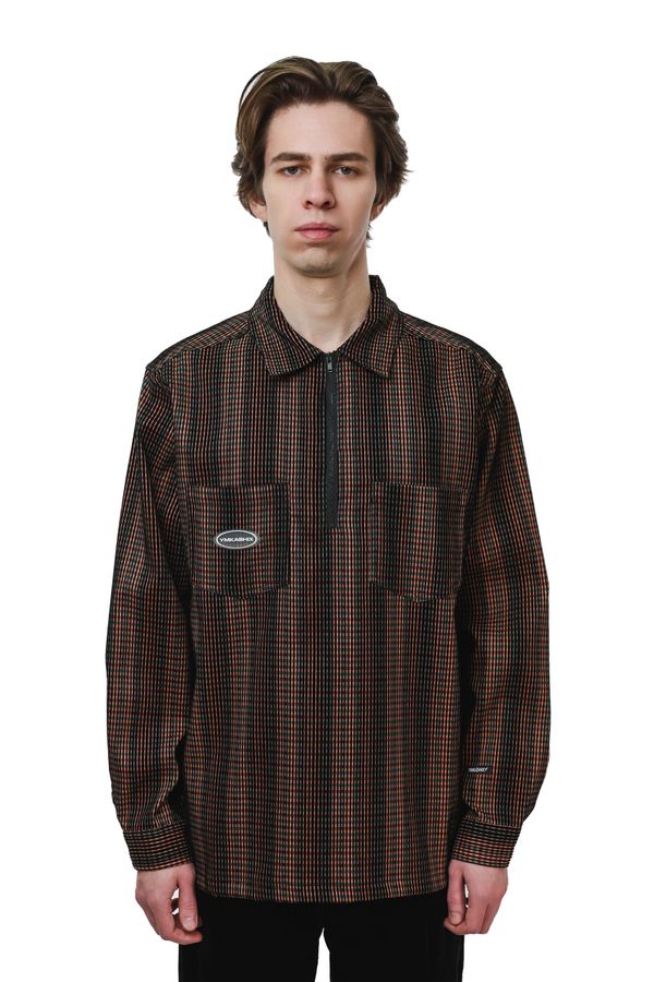 Рубашка Velvet Tartan оранжевая / зеленая - фото 1