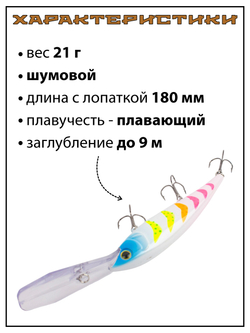 Воблер для троллинга Gold Miner 120F 21 г цвет #08