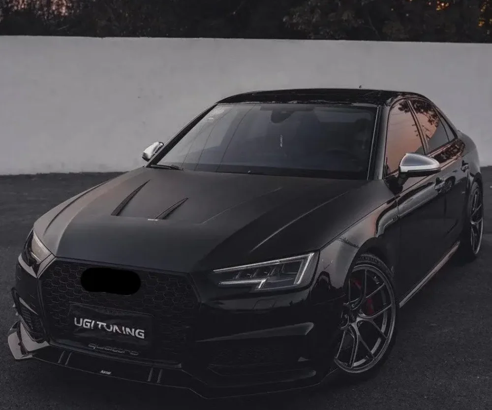 Карбоновый капот для AUDI RS4 & S4 & A4 S LINE & A4 & AVENT & ALL ROAD 2017-2021 B9 B9.5 Ауди