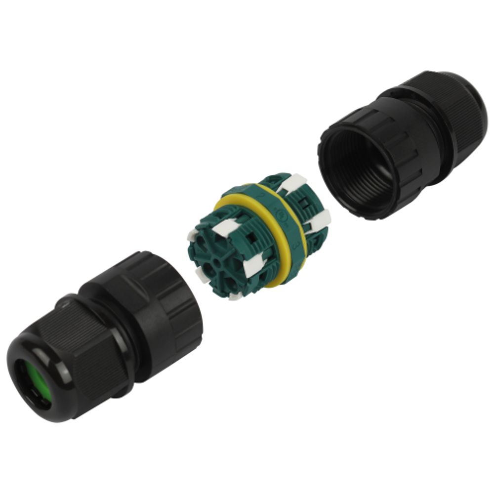 Коннектор ЭРА NO-224-674 кабельный прямой 5-Pin 0.5-2.5 мм2 безвинтовой IP68 | Электротовары