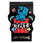 Блокнот фигурный А7 40л. "My Game" на скрепке, без линовки, тиснен.серебр.фольгой 77567 (Центрум)