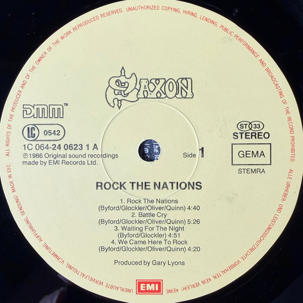 Виниловая пластинка Saxon - Rock The Nations LP