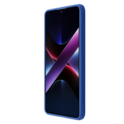 Чехол синего цвета с защитной шторкой для камеры от Nillkin на смартфон Xiaomi Poco X7 Pro, серия CamShield Pro Case