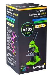 Микроскоп Levenhuk Rainbow 2L PLUS Лунный камень с набором Levenhuk K50
