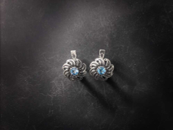 Серьги короткие "Зарница"