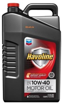 HAVOLINE 10W-40 моторное масло для бензиновых двигателей Chevron (5 литров)