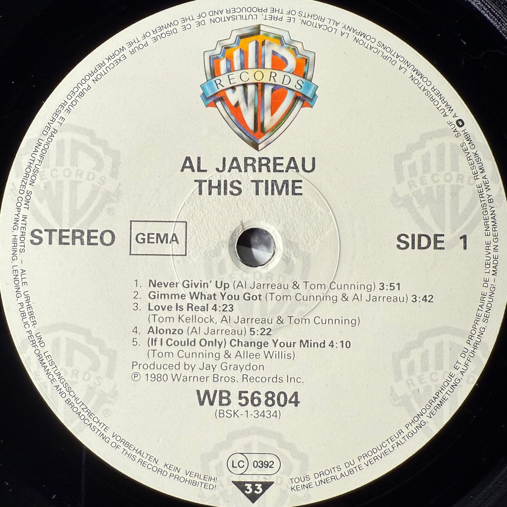 Al Jarreau - This Time (Германия 1980г.)