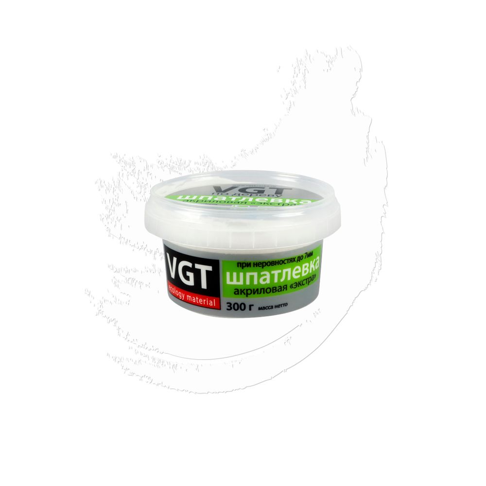 Шпатлевка по дереву VGT Экстра, акриловая, 0,3 кг, береза, ВГТ, 43994