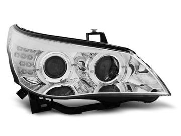 Передние фары Bmw 5 E60/E61 chrome led indicator