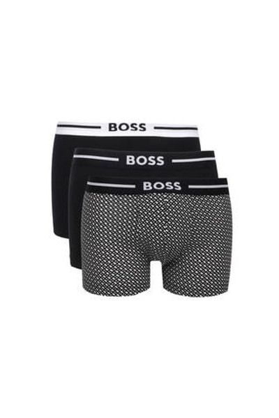 Трусики-боксеры 3шт. BOSS BLACK - черный(50517836)