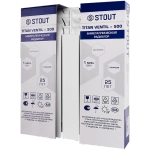 Радиатор биметаллический STOUT TITAN VENTIL 500 - 4 секции (подключение нижнее правое, цвет белый)