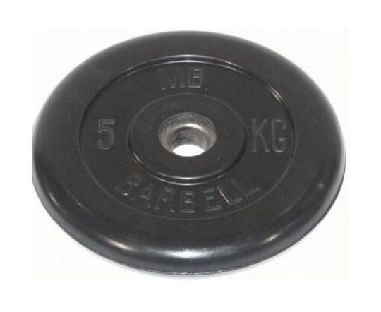 Диск обрезиненный Barbell d 51мм 5 кг мет. втулка*