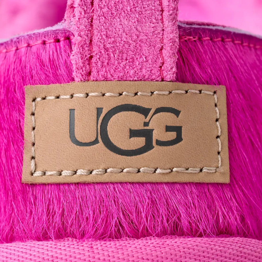 UGG Угги Classic Micro Calf Hair, цвет фуксии