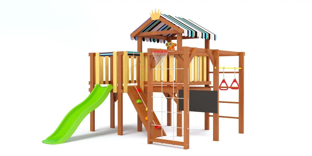 Деревянный игровой комплекс для малышей Baby-8 (play) Priority
