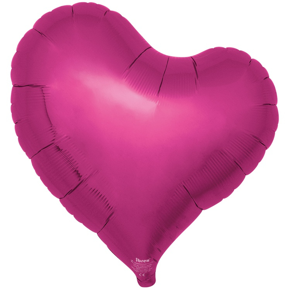 Фигура СЕРДЦЕ ИЗГИБ 18" Metallic Magenta