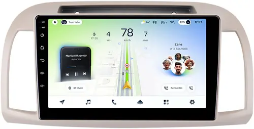 Магнитола для Nissan March K12 / Micra K12 / 2002-2010 - Teyes CC4L-DTS монитор 9" IPS, Android 14, Быстрая, Snapdragon 662, CarPlay, 4G SIM-слот