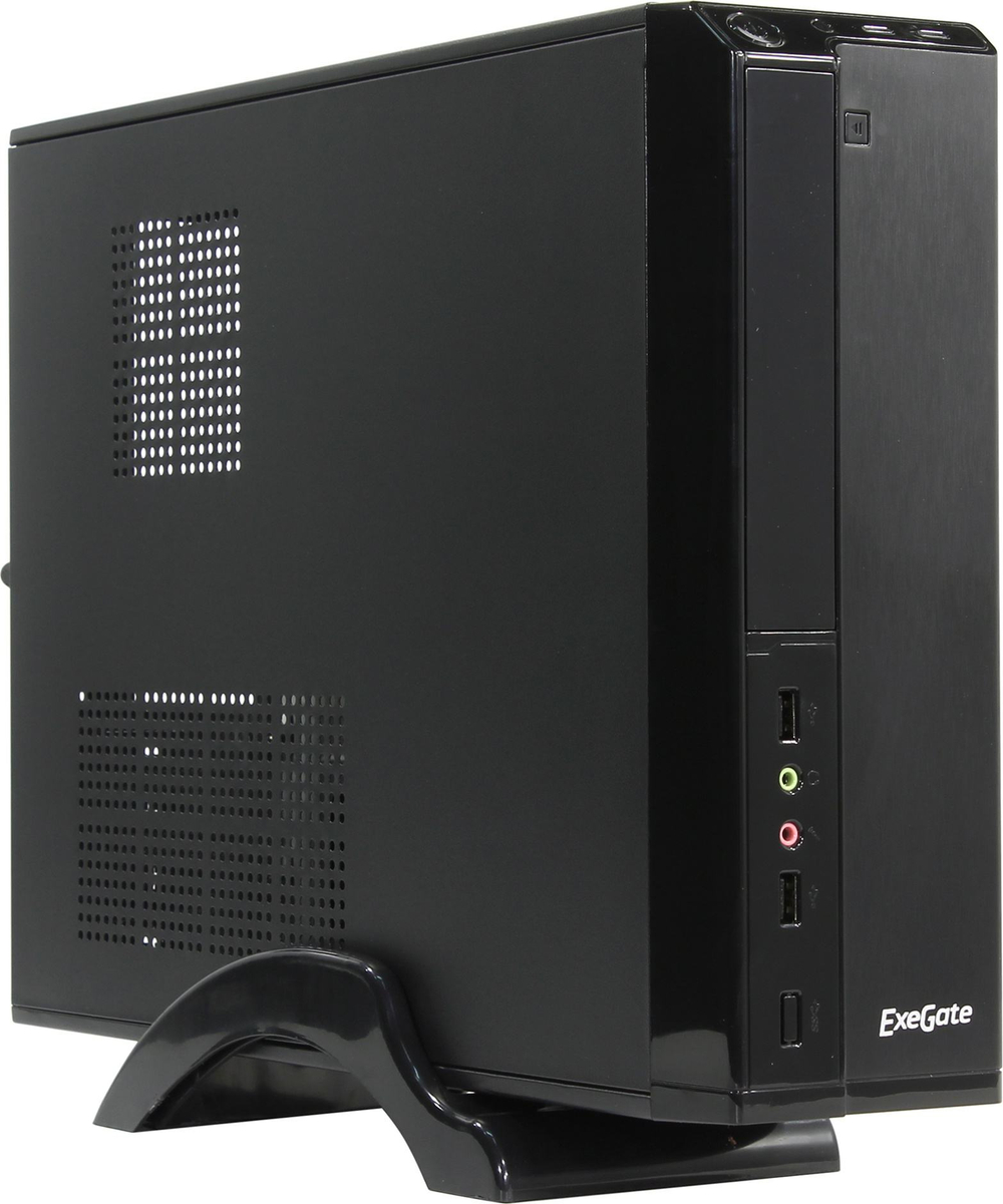 Корпус Desktop Exegate <MI-207> Mini-ITX 300W (24+4пин) <EX268688RUS>