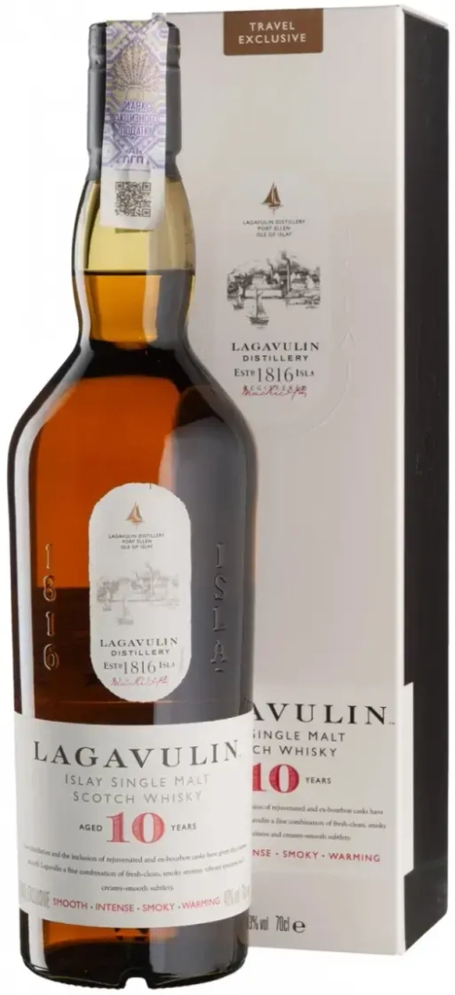 Виски Lagavulin 10 Years Old, 0.7 л.