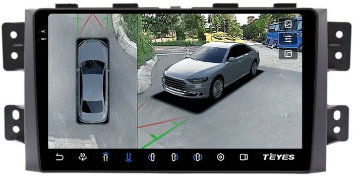 Магнитола для KIA Mohave 1 2008-2017 - Teyes CC3-2K-360 на Android 10, Быстрая, 2K QLED, CarPlay, 4G SIM-слот, 4 камеры в комплекте